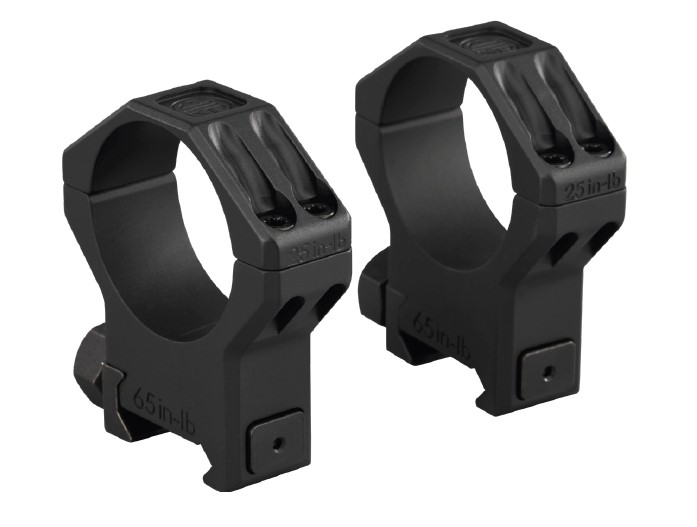 SIG SAUER ELECTRO-OPTICS SOA64004 ALPHA 6 SCOPE RING SET BLACK STAINLESS STEEL 34MM TUBE EXTRA HIGH