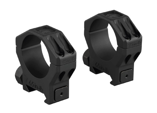 SIG SAUER ELECTRO-OPTICS SOA63003 ALPHA 6 SCOPE RING SET BLACK STAINLESS STEEL 30MM TUBE HIGH