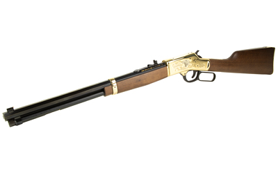 HENRY H006GES2 EAGLE SCOUT CENTENNIAL TRIBUTE 2ND EDITION 44 SPECIAL/44 MAG 10+1 20" BLUED OCTAGON BARREL, POLISHED BRASS W/NICKEL PLATING DRILLED & TAPPED RECEIVER, AMERICAN WALNUT STRAIGHT STOCK