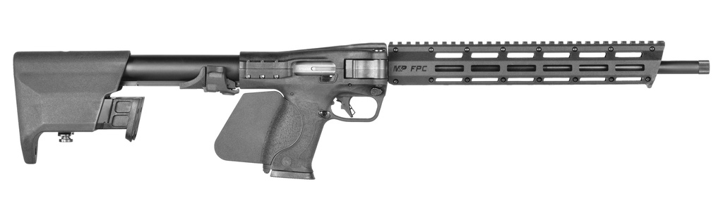 SMITH & WESSON 14528 M&P FPC *CA COMPLIANT 10MM AUTO 10+1 16.25" BLACK OXIDE BARREL, BLACK ANODIZED ALUMINUM RECEIVER W/PICATINNY RAIL, M-LOK HANDGUARD, SIDE FOLDING W/MAG STORAGE BLACK POLYMER STOCK