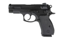 CZ-USA  75D PCT 50TH ANNIVERSARY ELITE COMPACT 9MM LUGER 15+1 3.75" BLACK STEEL BARREL & 50TH ANNIVERSARY ENGRAVED/SERRATED SLIDE, BLACK POLYCOAT ALUMINUM FRAME W/BEAVERTAIL, BLACK RUBBER GRIP