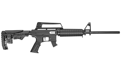 DERYA FIREARMS TM22.FEAT.18 TM22 FEATHER 22 LR 10+1 18" BLACK THREADED BARREL, BLACK ANODIZED ALUMINUM RECEIVER W/PICATINNY RAIL, BLACK ADJUSTABLE POLYMER STOCK, BLACK POLYMER GRIP