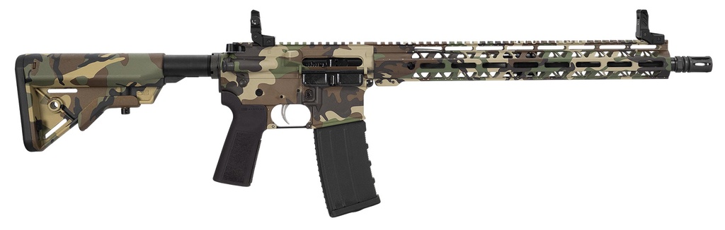 HI-POINT HP15R-556M81 HP 15R 5.56 NATO 30+1 16" BLACK THREADED BARREL, M81 WOODLAND CAMO ALUMINUM RECEIVER W/PICATINNY RAIL, M-LOK HANDGUARD, B5 BRAVO POLYMER STOCK, BLACK B5 P TYPE 23 GRIP