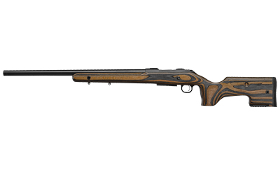 CZ-USA 07513 600+ RANGE 308 WIN 5+1 24" BLACK NITRIDE THREADED BARREL, BLACK NITRIDE STEEL DRILLED & TAPPED RECEIVER, VARNISHED LAMINATE STOCK W/ADJ CHEEKREST