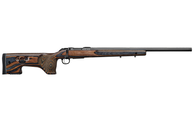 CZ-USA 07515 600+ RANGE 6.5 CREEDMOOR 5+1 24" BLACK NITRIDE THREADED BARREL, BLACK NITRIDE STEEL DRILLED & TAPPED RECEIVER, VARNISHED LAMINATE STOCK W/ADJ CHEEKREST