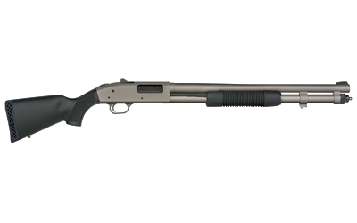 MOSSBERG 50796 590A1 NFA PRO 12 GAUGE 3" 5+1 20" TUNGSTEN GRAY CERAKOTE BARREL & DRILLED & TAPPED STEEL RECEIVER, BLACK SYNTHETIC STOCK