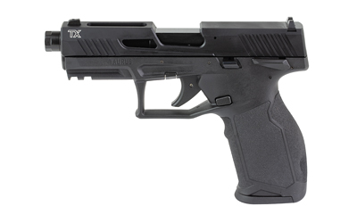 TAURUS 1-2TX22141-5X10 TX22  FULL SIZE FRAME 22 LR 10+1 4.60" BLACK THREADED BARREL, BLACK SERRATED SLIDE, BLACK POLYMER FRAME W/PICATINNY RAIL, ERGONOMIC GRIP, 5 MAGS
