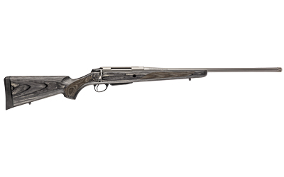 TIKKA JRTXG37122MT T3X LAMINATED FULL SIZE 7MM PRC 3+1 22.40" STAINLESS THREADED BARREL, STAINLESS STEEL DRILLED & TAPPED RECEIVER, OIL GRAY FIXED LAMINATE STOCK, RIGHT HAND
