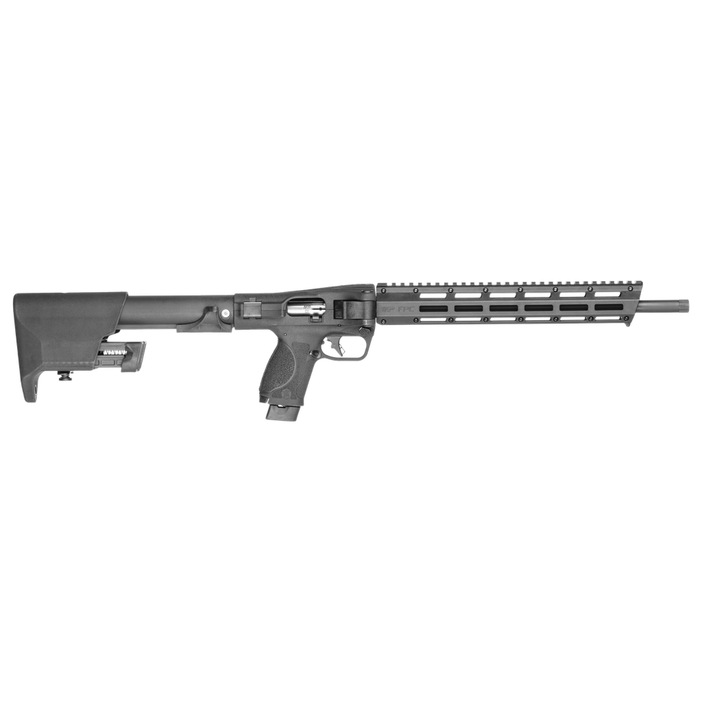 SMITH & WESSON 14171 M&P FPC FOLDING 22 LR 20+1 16.25" BLACK THREADED BARREL, BLACK POLYMER RECEIVER W/PICATINNY RAIL, M-LOK HANDGUARD, BLACK FIXED POLYMER STOCK, INTERCHANGEABLE BACKSTRAP GRIP