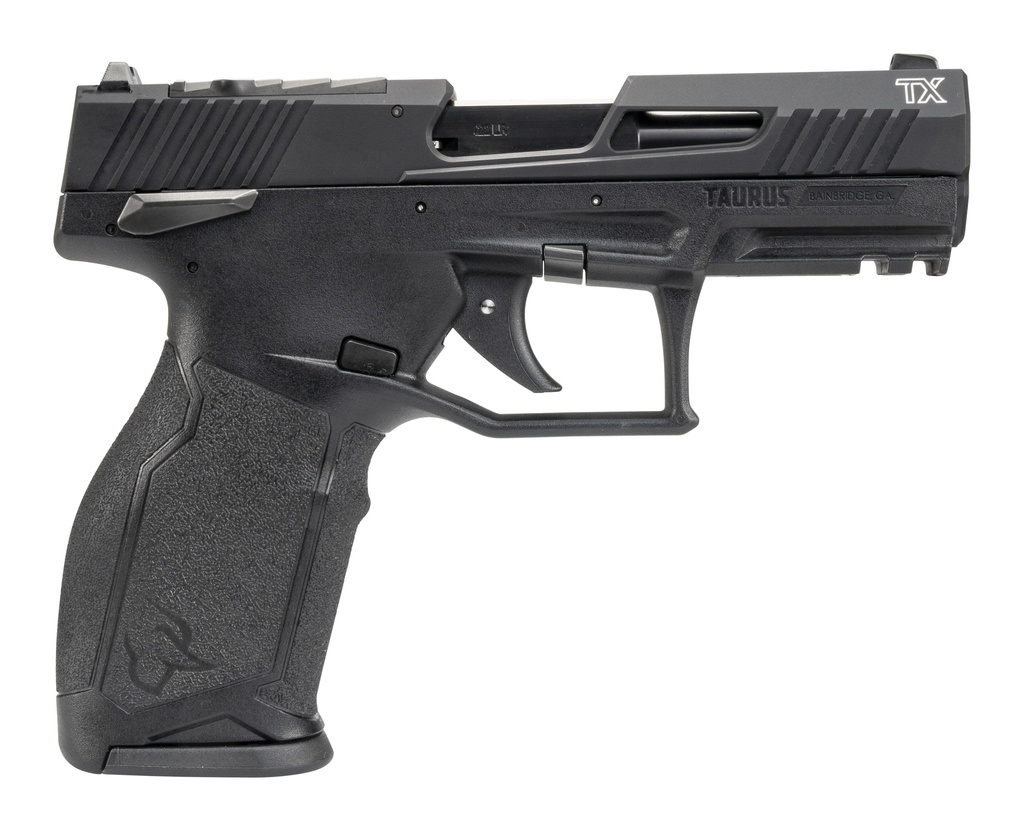 TAURUS 1-2TX22P341-15 TX22 T.O.R.O. 22 LR 15+1 4.10" MATTE BLACK STEEL BARREL, BLACK HARD COAT ANODIZED OPTIC READY/SERRATED SLIDE, BLACK POLYMER FRAME W/PICATINNY RAIL, TEXTURED GRIP