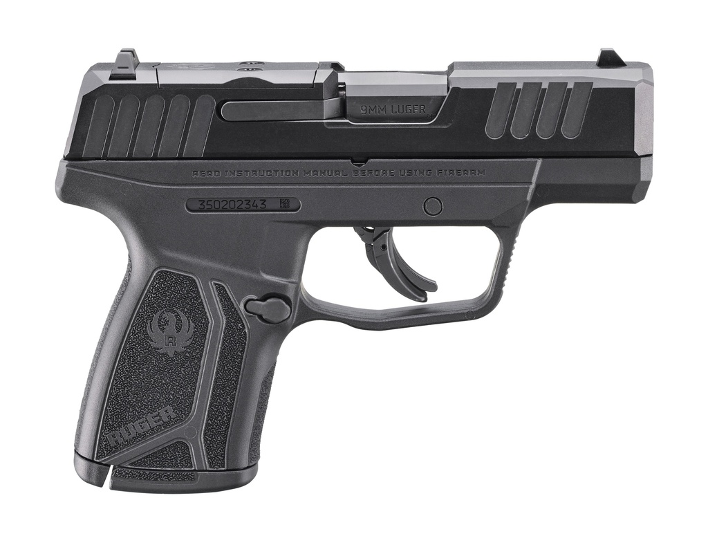 RUGER 3514 MAX-9  9MM LUGER 12+1 3.20" BLACK OXIDE ALLOY STEEL BARREL, BLACK OXIDE ALLOY STEEL OPTIC READY/SERRATED SLIDE, BLACK POLYMER FRAME, SHIELD RMSC/JPOINT FOOTPRINT
