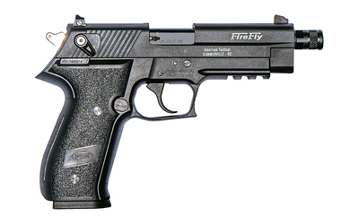 GSG GERG2213TFFA FIREFLY  22 LR 13+1 4.90" BLACK THREADED BARREL BLACK ALUMINUM SERRATED SLIDE BLACK ALUMINUM FRAME W/PICATINNY RAIL TEXTURED GRIP