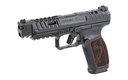 CANIK HG7010R-N SFX RIVAL-S FULL SIZE FRAME 9MM LUGER 18+1 5" BLACK STEEL BARREL, BLACK STEEL OPTIC READY/PORTED/SERRATED SLIDE, BLACK STEEL FRAME W/PICATINNY RAIL, ROSEWOOD GRIP