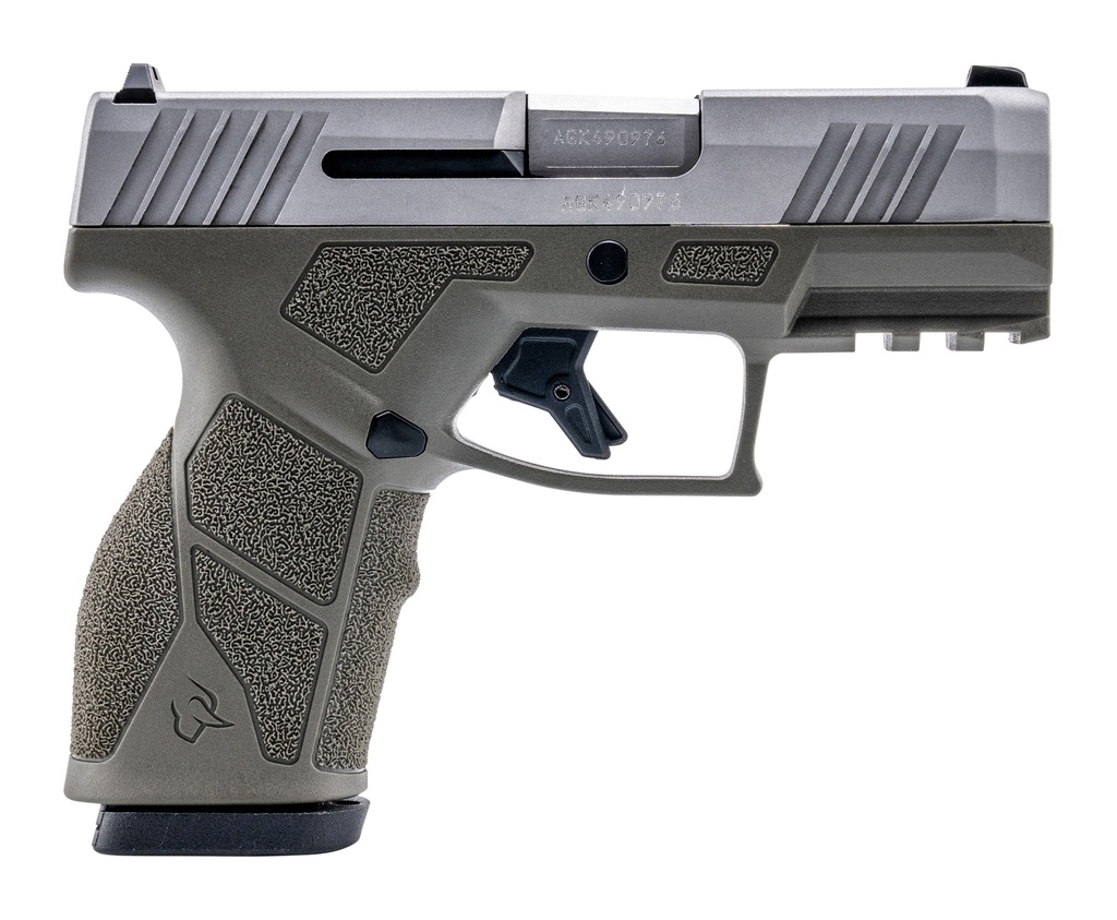 TAURUS 1-GX2939O-10 GX2  9MM LUGER 10+1 3.37" MATTE STAINLESS STEEL BARREL, MATTE SERRATED STAINLESS STEEL SLIDE, OD GREEN POLYMER FRAME W/PICATINNY RAIL, POLYMER GRIP