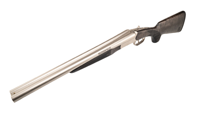 HERITAGE MFG BL1218NI BADLANDER  12 GAUGE BREAK OPEN 2RD 18.50" NICKEL SIDE BY SIDE BARREL & RECEIVER, FIXED TURKISH WALNUT WOOD STOCK