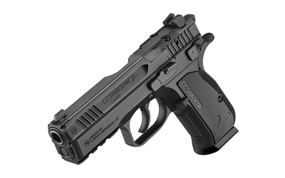 CZ-USA 91244 SHADOW 2 CARRY CARRY FRAME 9MM LUGER 15+1 4" BLACK STEEL BARREL, BLACK SERRATED SLIDE, BLACK ALUMINUM FRAME W/BEAVERTAIL & PICATINNY RAIL, BLACK DURALUMIN GRIP
