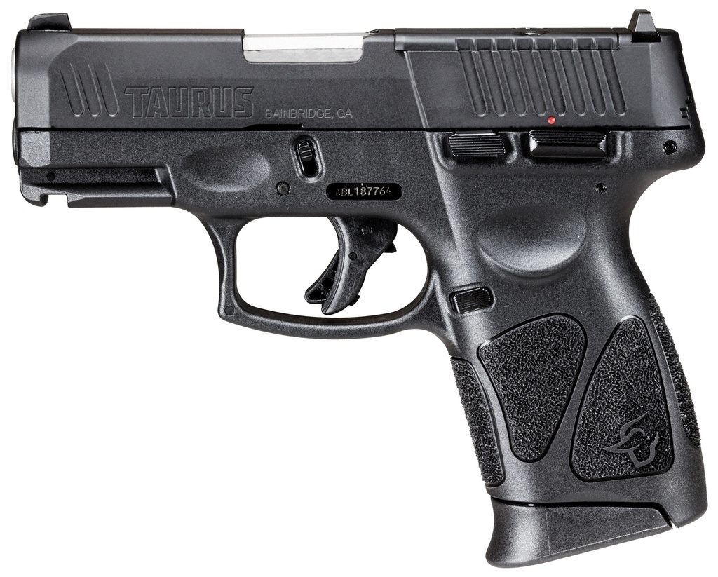 TAURUS 1G3CP93110 G3C  9MM LUGER 10+1 3.26" MATTE STAINLESS STEEL BARREL, MATTE BLACK TENIFER OPTIC CUT/SERRATED SLIDE, BLACK POLYMER FRAME W/PICATINNY RAIL, BLACK POLYMER GRIPS