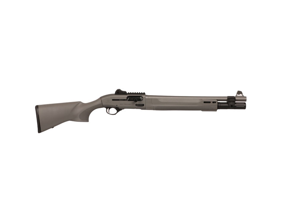 BERETTA USA J131M2CTT187GR 1301 TACTICAL C MOD 2 12 GAUGE SEMI-AUTO 3" 7+1 18.50" CHROME LINED STEEL BARREL, PICATINNY RAIL ALUMINUM RECEIVER, GRAY W/AGGRESSIVE TEXTURE GRAY FIXED SYNTHETIC STOCK