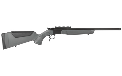 CVA CR4437 SCOUT  308 WIN 1RD 20" BLUED THREADED BARREL, BLUED PICATINNY RAIL RECEIVER, STEALTH GRAY FIXED SYNTHETIC STOCK