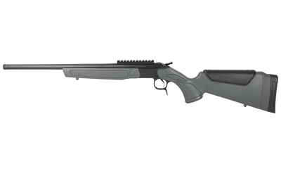 CVA CR4436 SCOUT  6.5 CREEDMOOR 1RD 20" BLUED THREADED BARREL, BLUED PICATINNY RAIL RECEIVER, STEALTH GRAY FIXED SYNTHETIC STOCK