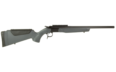 CVA CR4435 SCOUT  243 WIN 1RD 20" BLUED THREADED BARREL, BLUED PICATINNY RAIL RECEIVER, STEALTH GRAY FIXED SYNTHETIC STOCK