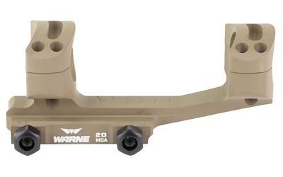 WARNE LRSKEL1DE SKELETONIZED SCOPE MOUNT/RING COMBO EXTENDED DARK EARTH ALUMINUM 1" TUBE MSR 20 MOA