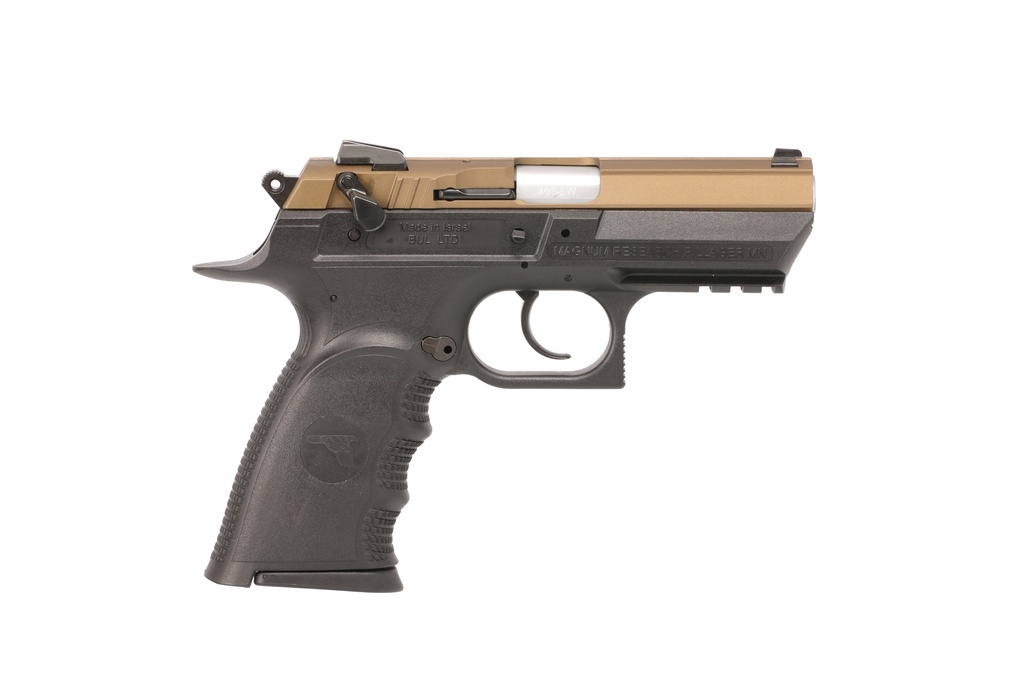 MAGNUM RESEARCH BE94133RSLBB BABY EAGLE III  40 S&W 12+1 3.85" BURNT BRONZE CARBON STEEL SLIDE BLACK TEXTURED