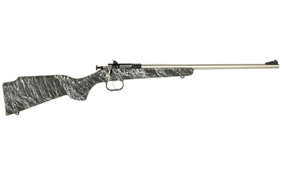 CRICKETT KSA2444 GEN2  YOUTH 22 LR 1RD 16.13" STAINLESS SINGLE SHOT BARREL, STAINLESS STEEL RECEIVER, BLACK W/WHITE WEBBING FIXED SYNTHETIC STOCK