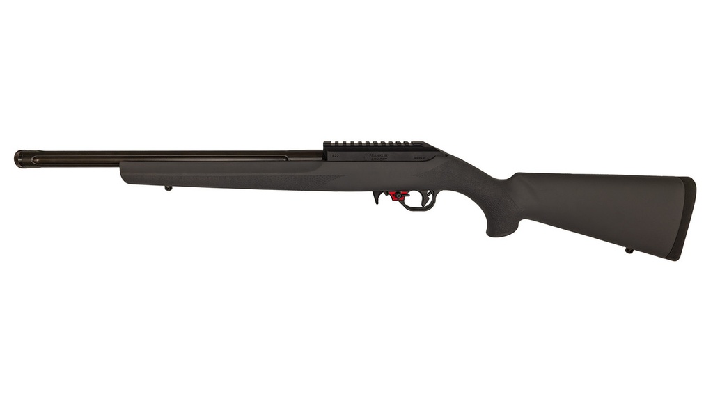 FRANKLIN ARMORY 0210000GRY F22  22 LR 16" BLACK HEAVY FLUTED THREADED BARREL, PICATINNY RAIL RECEIVER, GRAY HOGUE OVERMOLDED SYNTHETIC STOCK