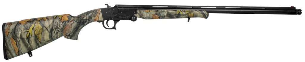 ATI ATIG12NMD23C NOMAD  12 GAUGE BREAK OPEN 3" 1 SHOTGUN SHELL, 23" MATTE BLACK SINGLE SHOT VENT RIB BARREL, MATTE BLACK RECEIVER, CAMO FIXED W/SADDLE MOUNT SYNTHETIC STOCK