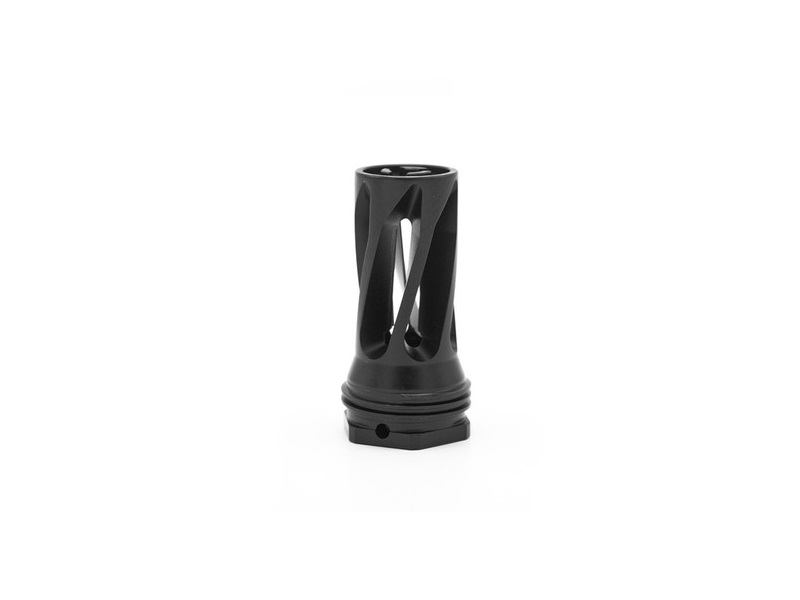 HUXWRX 3098 FLASH HIDER-QD  6MM FITS 5/8"X24 BLACK
