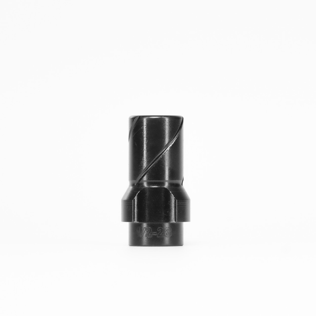 HUXWRX 2291 3-LUG MUZZLE DEVICE 9MM FITS 1/2"X28 BLACK