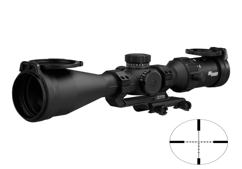 SIG SAUER ELECTRO-OPTICS SOTS46000 TANGO-SPR  BLACK 6-24X52MM, 30MM TUBE BDC-1 RETICLE