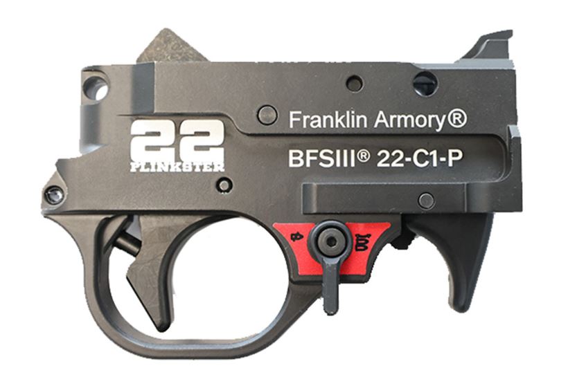 FRANKLIN ARMORY 0250033BLK 22 PLINKSTER BFSIII BLACK CURVED TRIGGER DROP-IN FITS 10/22