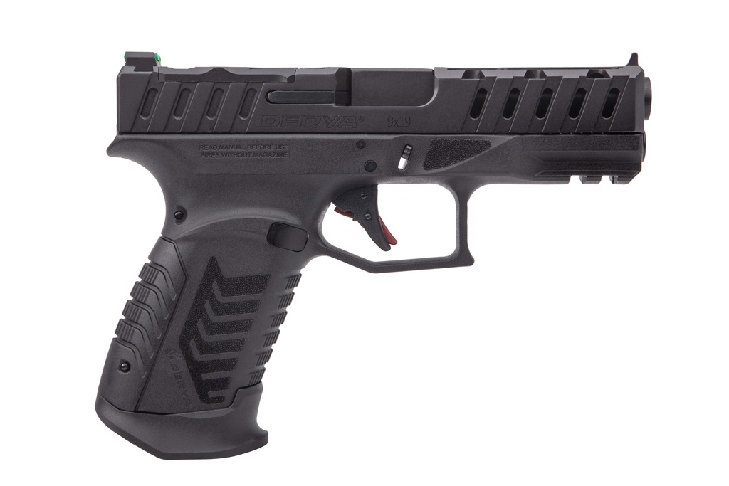 DERYA FIREARMS 10L.DY9.ISL.US DY9 ISLAND KIT 9MM LUGER 10+1 3.86" BLACK MELONITE STEEL BARREL, BLACK MELONITE STEEL OPTICS READY/SERRATED SLIDE, BLACK MELONITE POLYMER FRAME, RMR FOOTPRINT