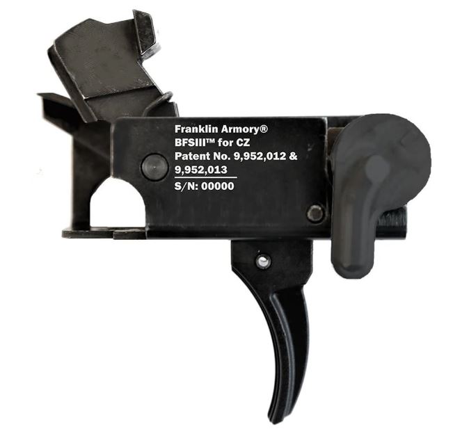 FRANKLIN ARMORY 0650000BLK  BFSIII BLACK CURVED FITS CZ SCORPION STYLE AMBIDEXTROUS