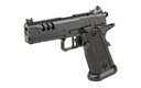 MAC 12500014 9 DS 9MM LUGER 17+1 4.25" BLACK QPQ BULL BARREL, QPQ TENIFER CERAKOTE OPTIC CUT/SERRATED STEEL SLIDE, QPQ TENIFER CERAKOTE STEEL FRAME W/ACCESSORY RAIL & BEAVERTAIL, RMR FOOTPRINT