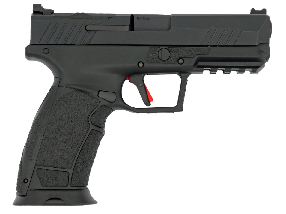 TISAS 10100570 PX-9 DUTY *CA COMPLIANT 9MM LUGER 10+1 4.10" BLACK QPQ STEEL BARREL, QPQ TENIFER CERAKOTE OPTIC CUT/SERRATED STEEL SLIDE, QPQ TENIFER CERAKOTE POLYMER FRAME W/PICATINNY RAIL