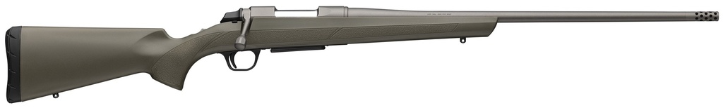 BROWNING 035842211 AB3  243 WIN 4+1 22" TUNGSTEN CERAKOTE THREADED SPORTER BARREL, TUNGSTEN CERAKOTE DRILLED & TAPPED STEEL RECEIVER, FIXED W/TEXTURED GRIP PANELS OD GREEN COMPOSITE STOCK
