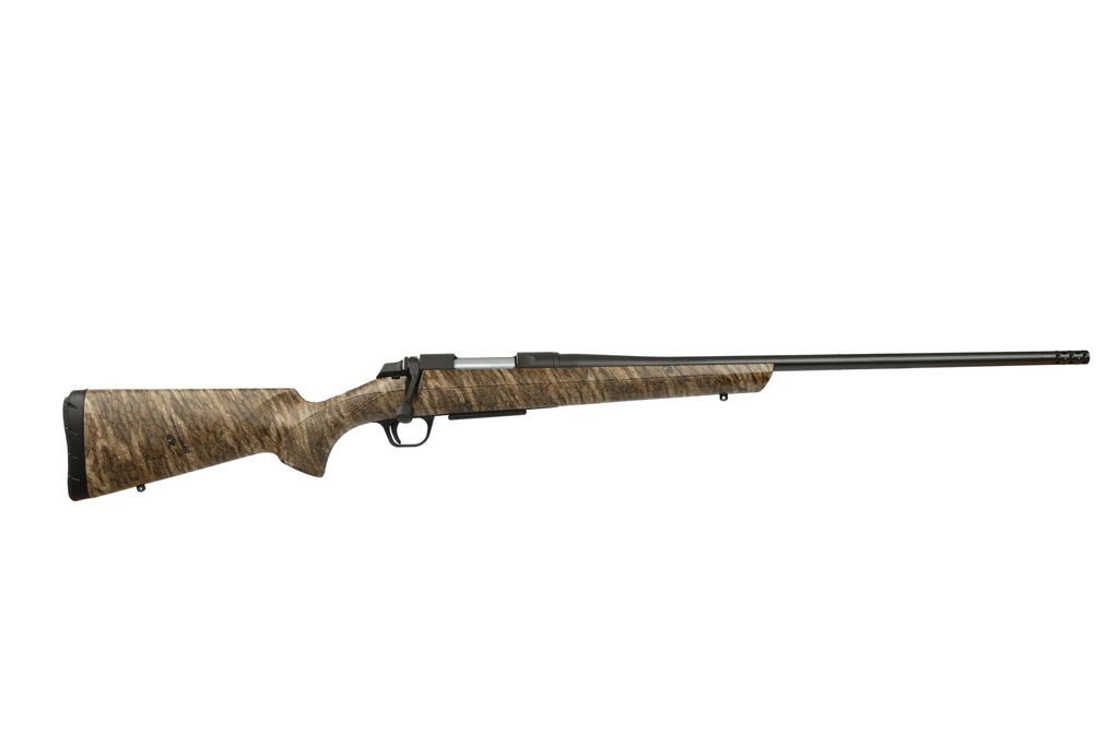 BROWNING 035841211 AB3  243 WIN 4+1 22" MATTE BLUED THREADED SPORTER BARREL, MATTE BLUED DRILLED & TAPPED STEEL RECEIVER, FIXED W/TEXTURED GRIP PANELS MOSSY OAK BOTTOMLAND COMPOSITE STOCK