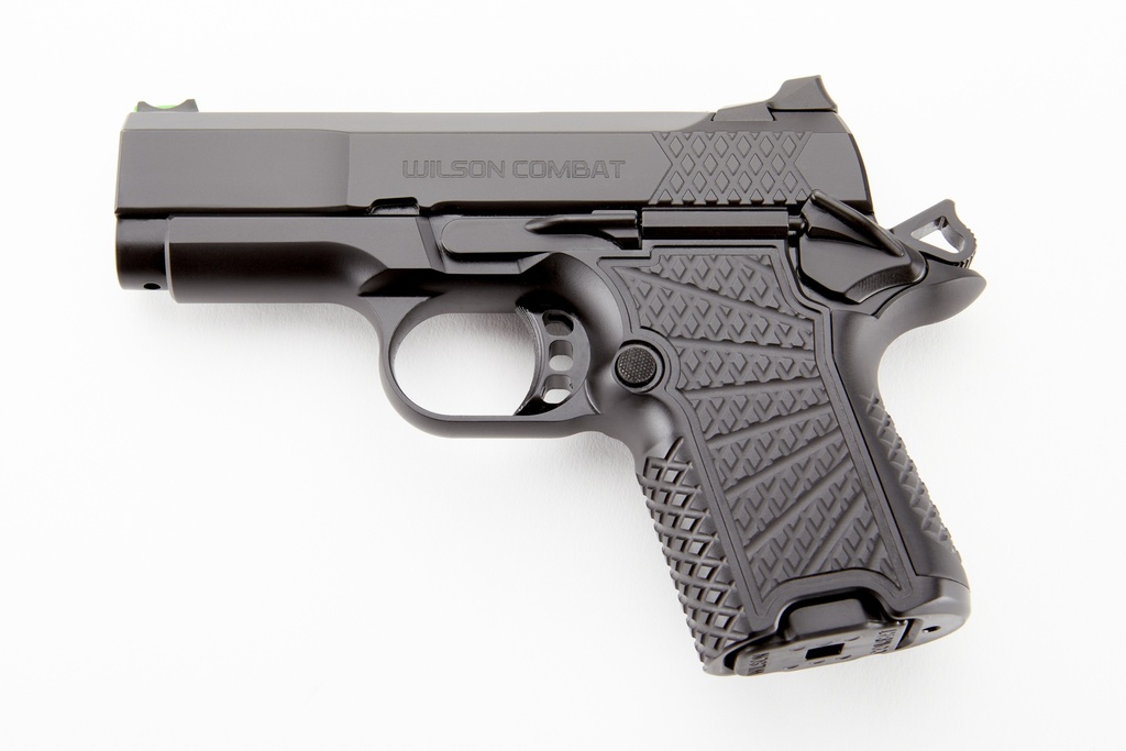 WILSON COMBAT SFX9SC3 SFX9 SUB-COMPACT 9MM LUGER 10+1 15+1 3.25" STAINLESS STEEL BARREL, BLACK DLC SERRATED STAINLESS STEEL SLIDE, BLACK ALUMINUM FRAME W/BEAVERTAIL