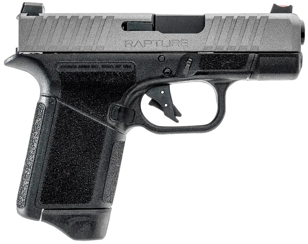 GFORCE ARMS GF932512BN RAPTURE  SUB-COMPACT FRAME 9MM LUGER 12+1 3.25" BLACK STEEL BARREL, NICKEL STEEL OPTIC CUT/SERRATED SLIDE, BLACK CERAKOTE POLYMER FRAME, SHIELD RMSC/RMR FOOTPRINT