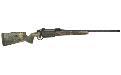 SEEKINS PRECISION 0011710261-F HAVAK PH3 7MM PRC 22" BLACK FLUTED THREADED BARREL, BLACK PICATINNY RAIL STEEL RECEIVER, ADJ CHEEK RISER WOODLAND SHADOW SYNTHETIC STOCK