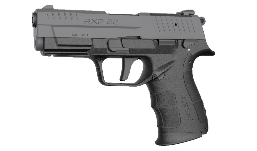 RETAY USA RXP22BLK13TH RXP  22 LR 13+1 4" BLACK THREADED BARREL, BLACK CERAKOTE RMR/RMSC OPTIC READY/SERRATED SLIDE & POLYMER FRAME W/ACCESSORY RAIL, TEXTURED GRIP