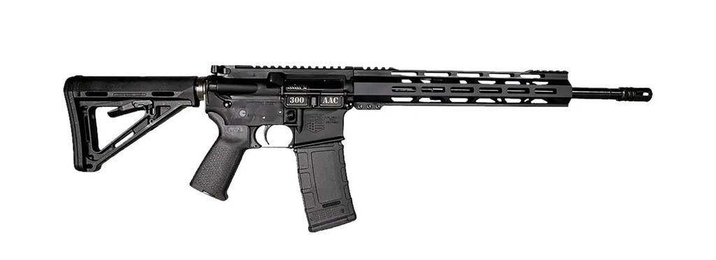DIAMONDBACK DB1718B002 DB15  300 AAC BLACKOUT 30+1 16" BLACK NITRIDE THREADED BARREL, BLACK HARDCOAT ANODIZED ALUMINUM/CARBON RECEIVER W/PICATINNY RAIL RECEIVER, M-LOK HANDGUARD, MAGPUL MOE GRIP