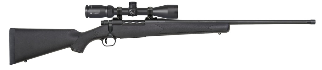 MOSSBERG 28249 PATRIOT W/OPTIC 7MM PRC 3+1 24" MATTE BLUED THREADED BARREL, MATTE BLUED DRILLED & TAPPED RECEIVER, FIXED BLACK SYNTHETIC STOCK, VORTEX CROSSFIRE II 3-9X40MM