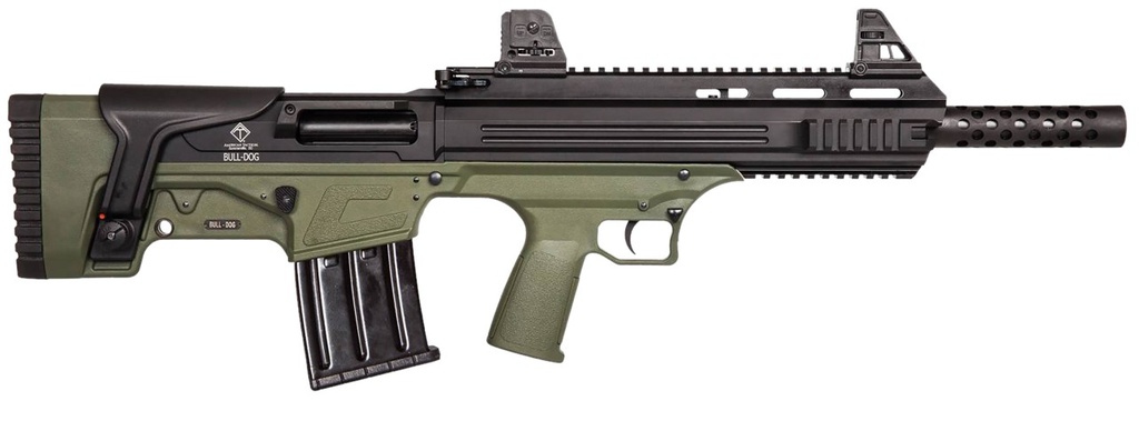 ATI ATIG410BDG BULLDOG  410 GAUGE SEMI-AUTO 3" 5+1 16" GREEN ALUMINUM RECEIVER/FIXED SYNTHETIC STOCK