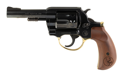 HENRY H016BD GOLDEN BOY  22 LR 10 SHOT 4" BLUED STEEL BARREL, CYLINDER, BLUED POLISHED STEEL FRAME, WALNUT BIRDSHEAD GRIP, TRANSFER BAR SAFETY, EXPOSED HAMMER
