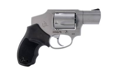 TAURUS 2-850129 850  SMALL 38 SPECIAL 5 SHOT 2" MATTE STAINLESS STEEL BARREL & CYLINDER, MATTE STAINLESS STEEL FRAME, BLACK RUBBER GRIP, TRANSFER BAR SAFETY, CONCEALED HAMMER