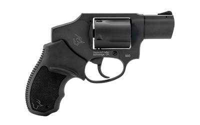 TAURUS 2-850121 850  SMALL 38 SPECIAL 5 SHOT 2" MATTE BLACK ALLOY STEEL BARREL, CYLINDER & FRAME, BLACK RUBBER GRIP, TRANSFER BAR SAFETY, CONCEALED HAMMER
